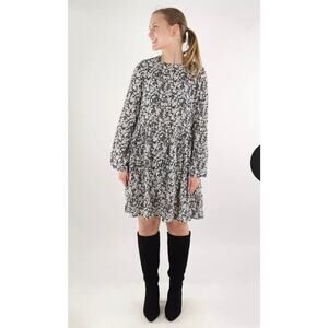 Vero Moda Floral Short Dress O Neck Size XS NWT